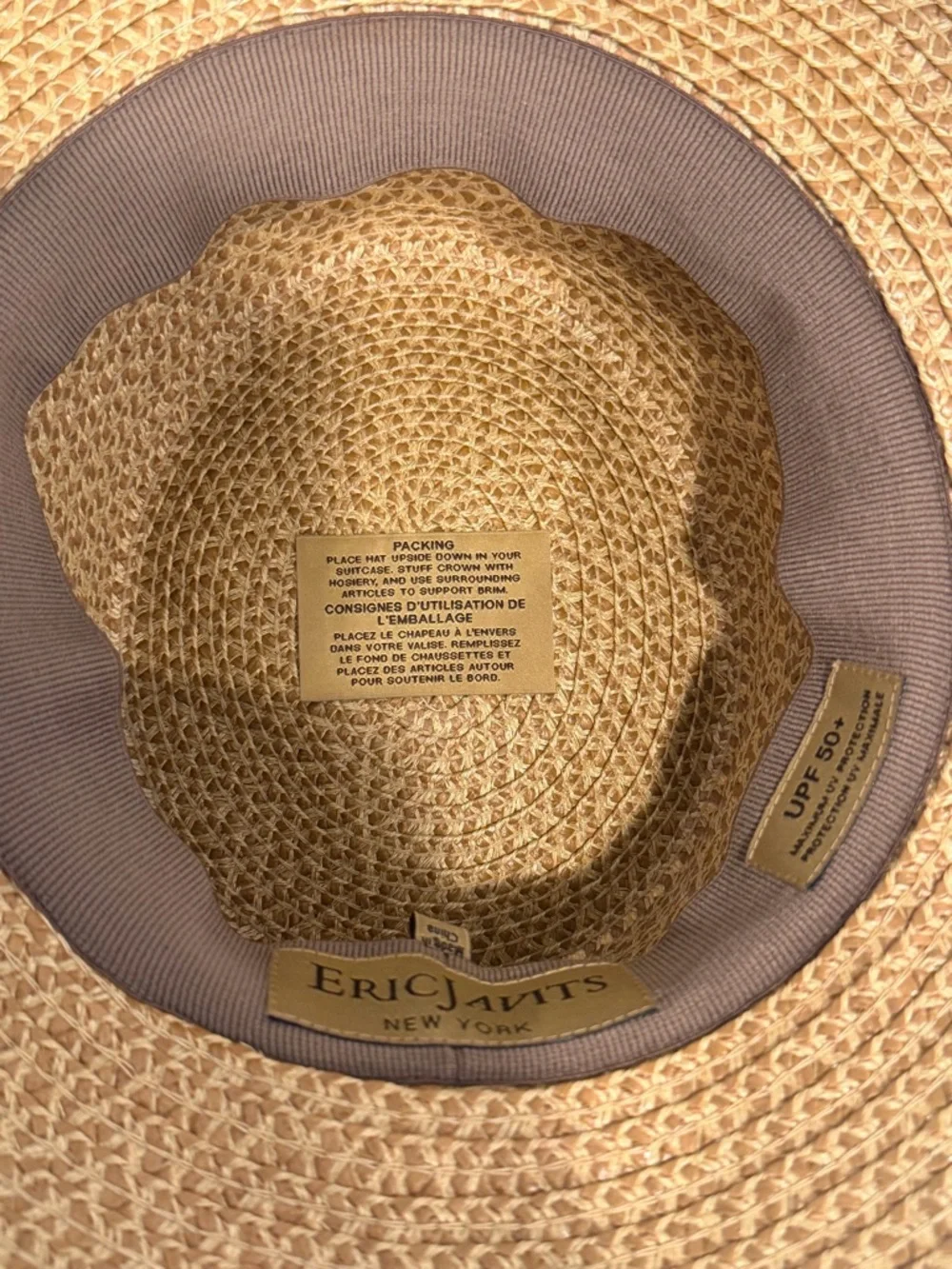 Eric Javits Squishee® Fringe Bucket Hat UPF 50+ Vented Crown Structured (Rare) - Picture 5 of 11